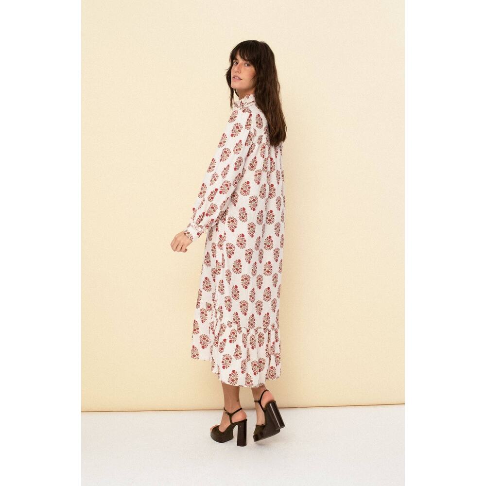 Sonmer Juana Dress in Red/White - Picture 4 of 5